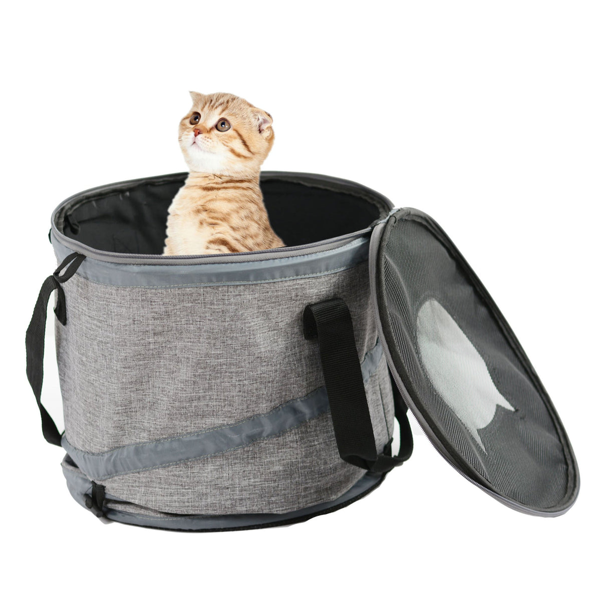 Foldable Cat Tunnel Kennel & Pet Bag – Cozy Cave for Cats & Small Dogs