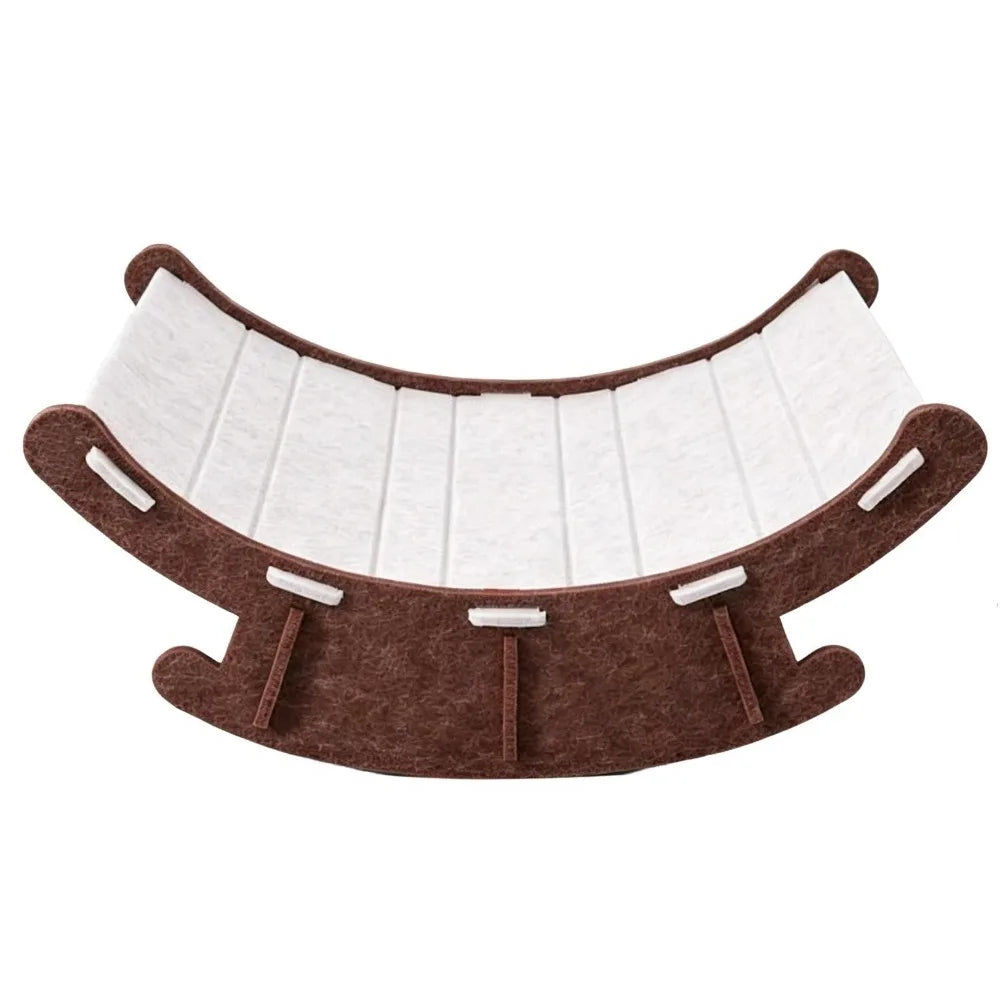 Pet Furniture Wear-Resistant Pet Rocker Bed Felt Elevated Cat Scratch Board Integrated Cat Lounge Chair Relieve Boredom