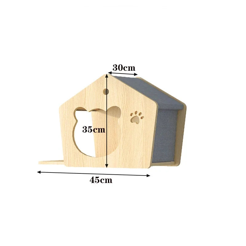Wooden Wall Climbing Set for Cat, Tree Tower, Pet Accessories, Training Supplies, DIY, Match Your Own, Villa, Products