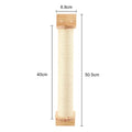 1 Piece Cat Wall Mounted Shelf Furniture Wooden Cat Bed and Scratcher Post with Climbing Ladder Steps for Kitten Play and Rest