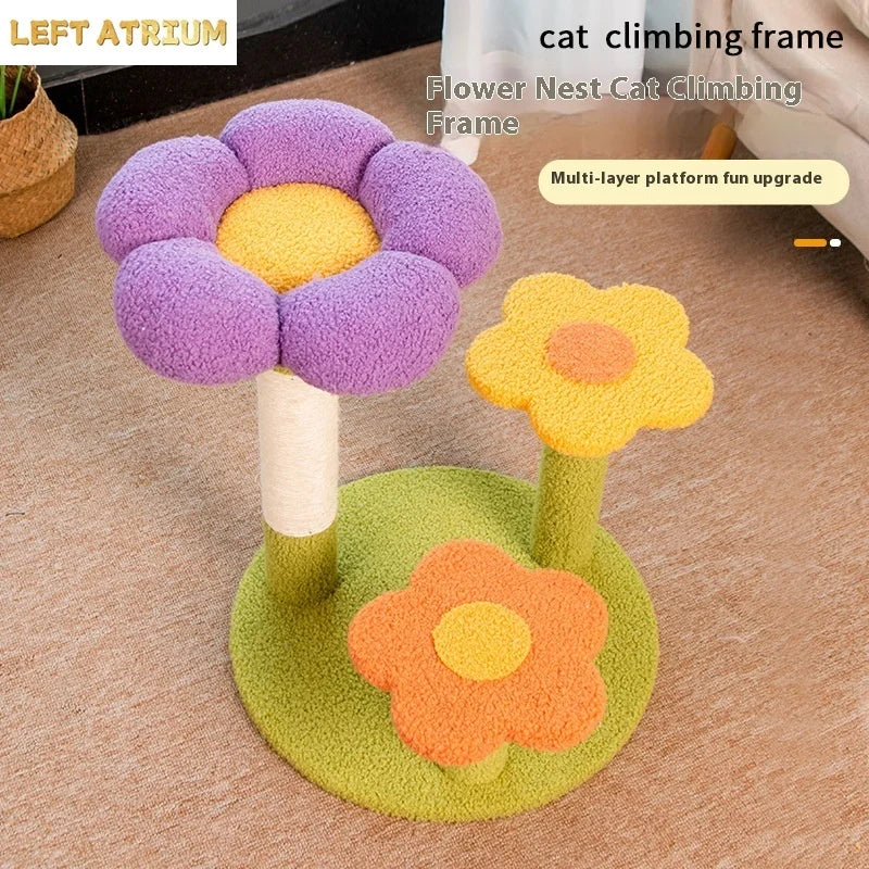 Cheap Design Floral Cute Flower Cat Tree