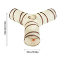Cat Tubes and Tunnels 3-Way Kitten Tunnel Tube Cat Toys Pet Supplies with Peek Hole Ball for Indoor Kitten Small Animal Rabbit