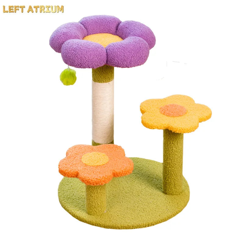Cheap Design Floral Cute Flower Cat Tree