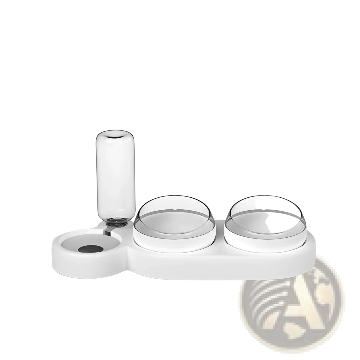 Automatic Pet Feeder and Water Fountain Double Bowl