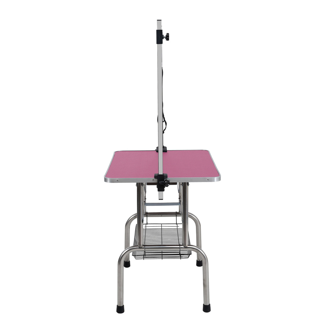 46" Folding Dog Pet Grooming Table in Pink Color