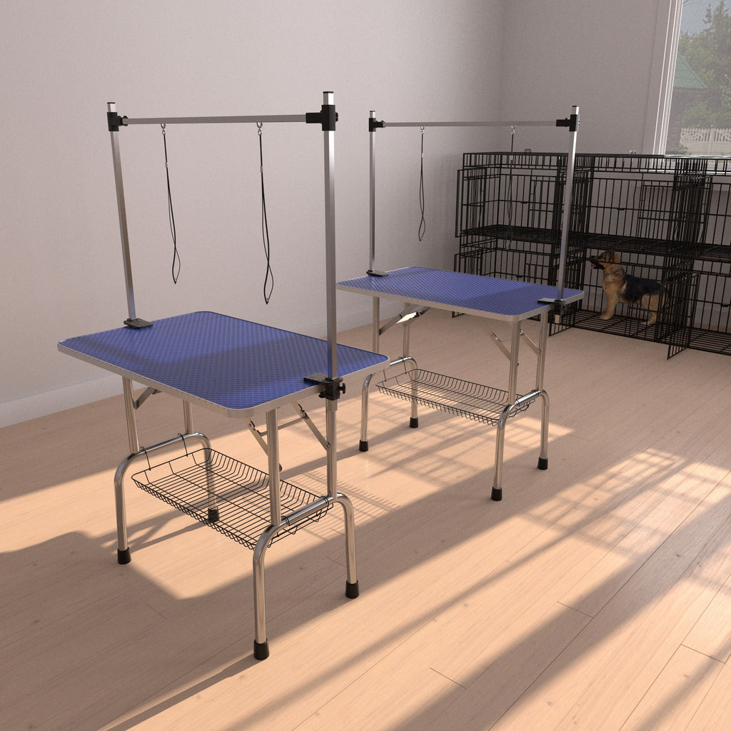 Large Grooming Table For Pet Dog And Cat With Adjustable Arm And Clamps Large Heavy Duty Animal Grooming Table