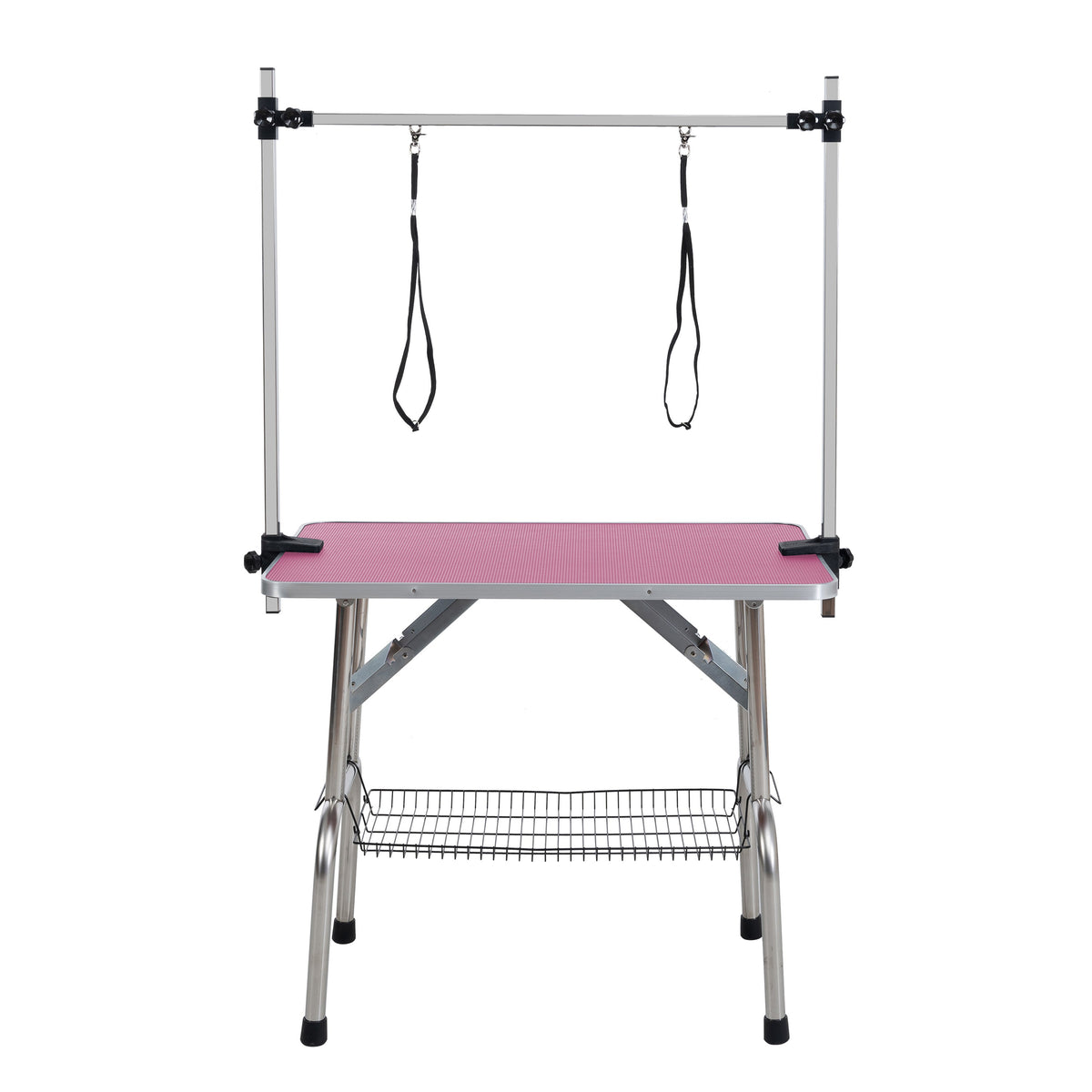 46" Folding Dog Pet Grooming Table in Pink Color